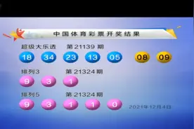 大乐透第21139期开奖快讯：前区1组同尾号 后区08 09图片