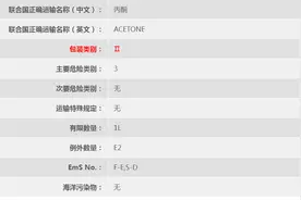 3类危险品丙酮（UN1090）广州港海运出口报关订舱流程图片