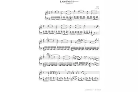 直到世界的尽头，钢琴谱，灌篮高手，曲谱分享图片
