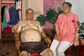 2023毕业展中夺得金奖的《父亲》，屡遭网友质疑：面部线条太怪异图片