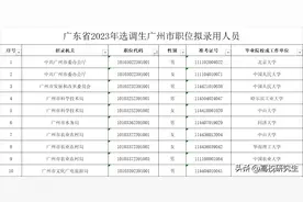 广州选调329人，中大登顶，华南师范、暨大超华工，北大去街道办图片