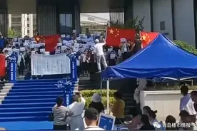 即墨中梁爆发业主集体维权！开放日变维权日图片