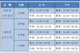 科学备考！瓯海区中小学期末考试时间和暑假时间“拍了拍”你~图片