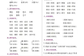 干货！五年级语文高频考点（1~8单元知识梳理）值得替孩子收藏图片