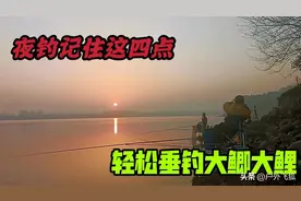 如果你想夜钓，无论如何记住这四点，教你轻松垂钓大鲫大鲤图片