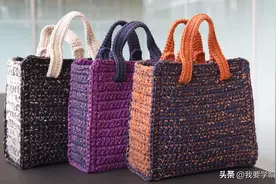 新手也能钩出与众不同的包包，方形托特包教程，有型有款又有气质图片