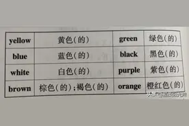 初中英语——询问颜色What colors is it?图片