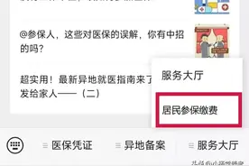 城乡居民医保线上缴费流程图片