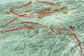 从地图了解战争之艰难的征程——北上抗日先遣队之红10军团战纪图片