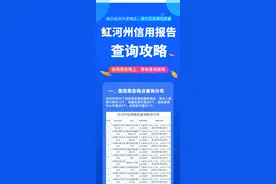 如何查询​信用报告？红河人看这一篇就够了→图片