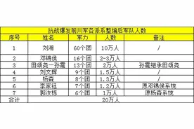 抗战后川军还剩多少图片