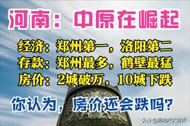 河南1季报：全国5强，郑州最强，洛阳第二，南阳猛，10城房价下跌图片