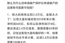 恒大在美国申请“破产保护”带来的后果，比申请“破产”还严重！图片