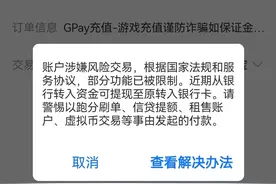支付宝支付失败，你可能被限制支付了图片