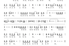 简谱：《我曾用心爱着你》-潘美辰 演唱图片