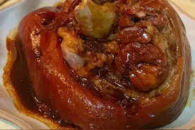 年夜饭必备菜单：软糯红烧大肘子！年夜饭上露一手 惊艳四座！图片