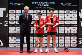 萨格勒布挑战赛王楚钦/孙颖莎夺得混双冠军图片