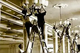 1959年人民大会堂国宴，公安局发现危险，沈勃派50个人爬上天花板图片