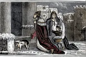 卡诺莎之辱：德国皇帝跪吻教皇之靴，教皇权力为什么这么大？图片