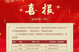 盐城市第一中学喜报图片