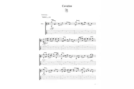 《卡伐蒂娜》吉他谱图片