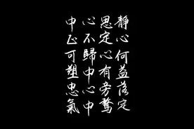 （夏云）仰天立地，静观自在——《静心赋》手抄图片