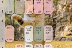 大学一周几节课？广东工业大学“花式课表”曝光，网友：太拼了！图片