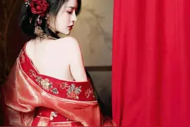 莫寒斜肩古装造型写真，绝色美女图片