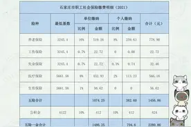 五险一金缴费明细，一目了然算社保图片