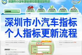 深圳市小汽车指标关于个人指标的更新流程图片