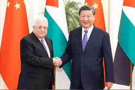 习近平同巴勒斯坦总统阿巴斯举行会谈图片