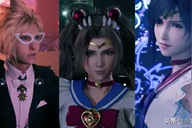 《最终幻想7重制版》美少女战士MOD赏析：穿水手服的蒂法图片