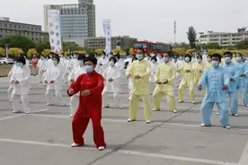 张掖市中医医院“踔厉奋进新征程，喜迎党的二十大”职工运动会开幕图片