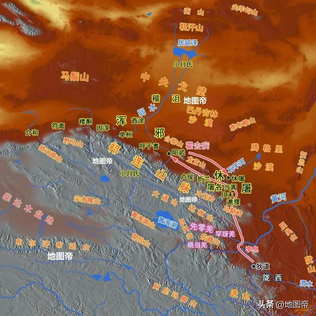 河西之战，血溅皋兰山，霍去病万人阵亡七千，危险不？