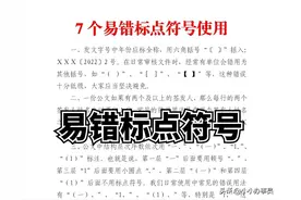 7个公文易错标点符号图片