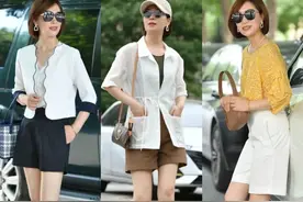 夏天过了一半才发现：长裤不兴了！满大街都是“奶奶短裤”，洋气图片