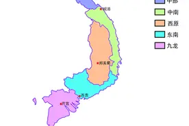 假想：中国几个邻国的“大区级”地图图片