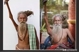 为传递“世界和平”，印度苦行僧高举右手45年不放下图片