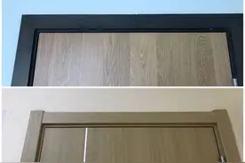 门框与门扇，用不同颜色可以吗？图片