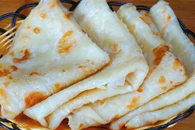 家常烙饼好吃有秘诀，掌握这2个关键点，柔软又多层，60秒出锅图片