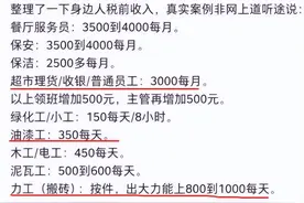 上海“收入等级表”流出，学历高低直接影响工资，服务行业哭了图片