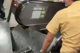 扶梯踏板故障原因查明！广州地铁提醒图片