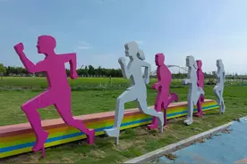 泰州城北新建一个大公园，荒地变身近200亩的户外休闲草坪图片