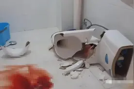 女子嫌商场厕所脏，穿高跟鞋站在马桶上解决，致下体“毁容”图片