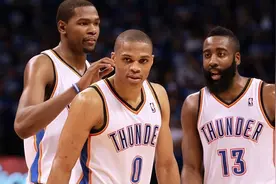 雷霆三少谁赚得最多？哈登3.1亿，威少3.3亿，看到杜兰特我服了图片