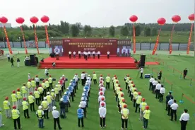 R1线霸州开发区站开工图片