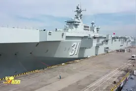 “六边形战士”！075“安徽”舰画面曝光，军迷直呼过瘾图片