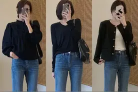 从这位小个子博主穿搭中，我发现这几款神仙“下装”，时髦显腿长图片