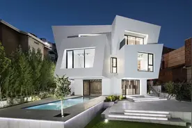 白色极简 | 伊朗几何住宅图片