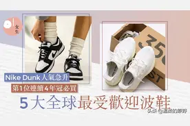 2022年全球最受欢迎运动鞋：Yeezy350V2 NikeAF1 AirJodan 1 Nikedunk图片